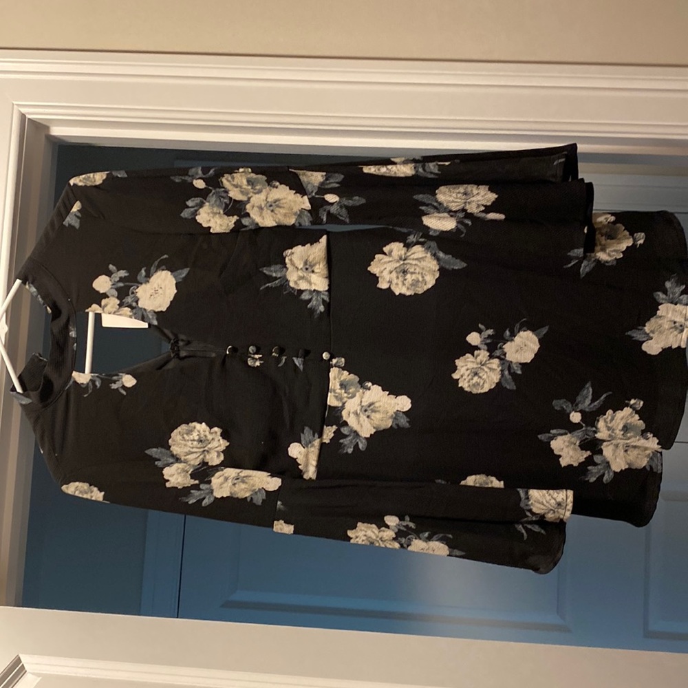 Long sleeve floral dress